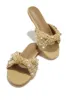 Cabana Sunsets Embellished Slip On Sandals - Nude sold by Miss Lola
