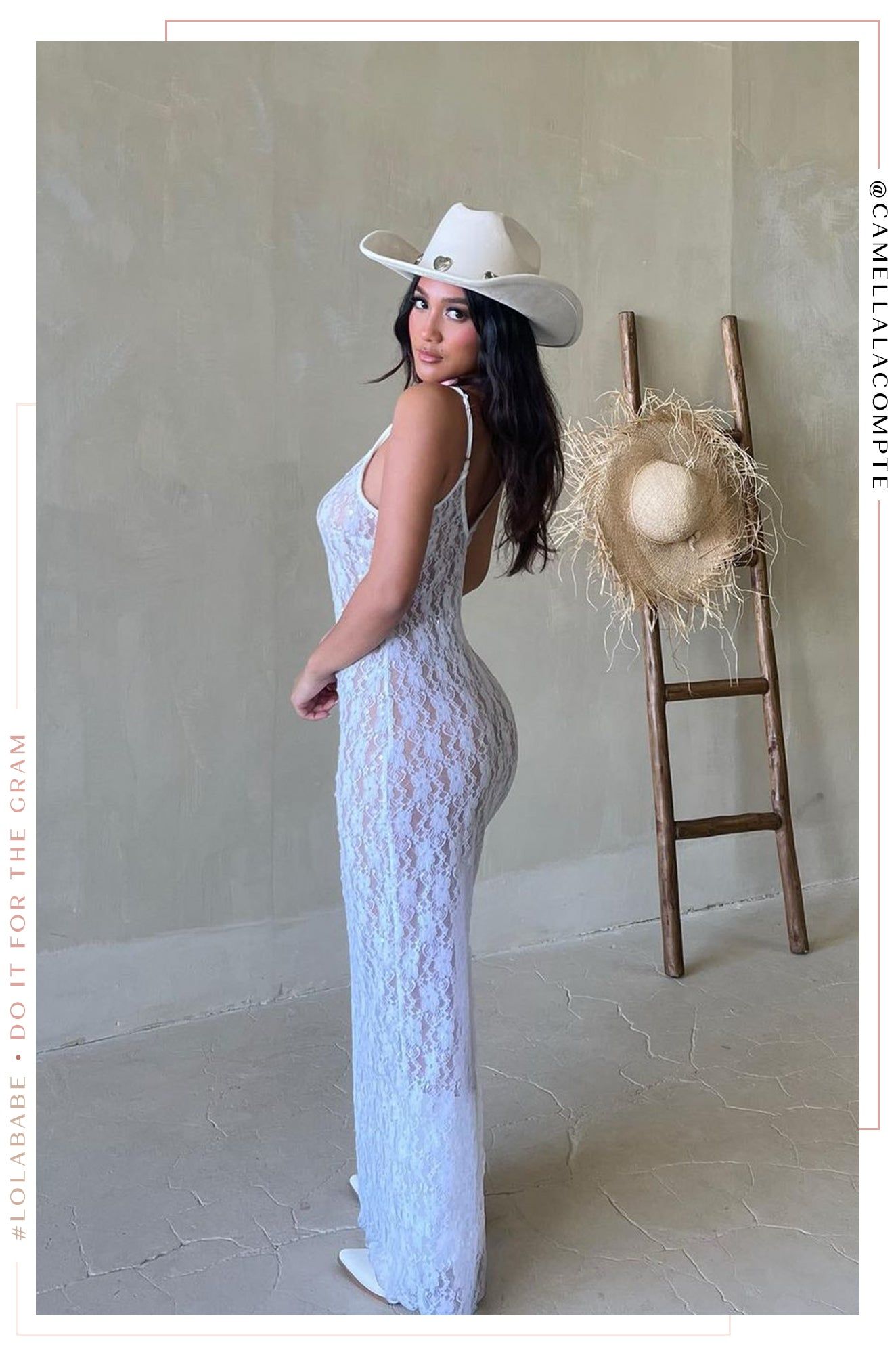 Heartbreaker Heart Pendants Hat - Cream sold by Miss Lola product image thumbnail 5