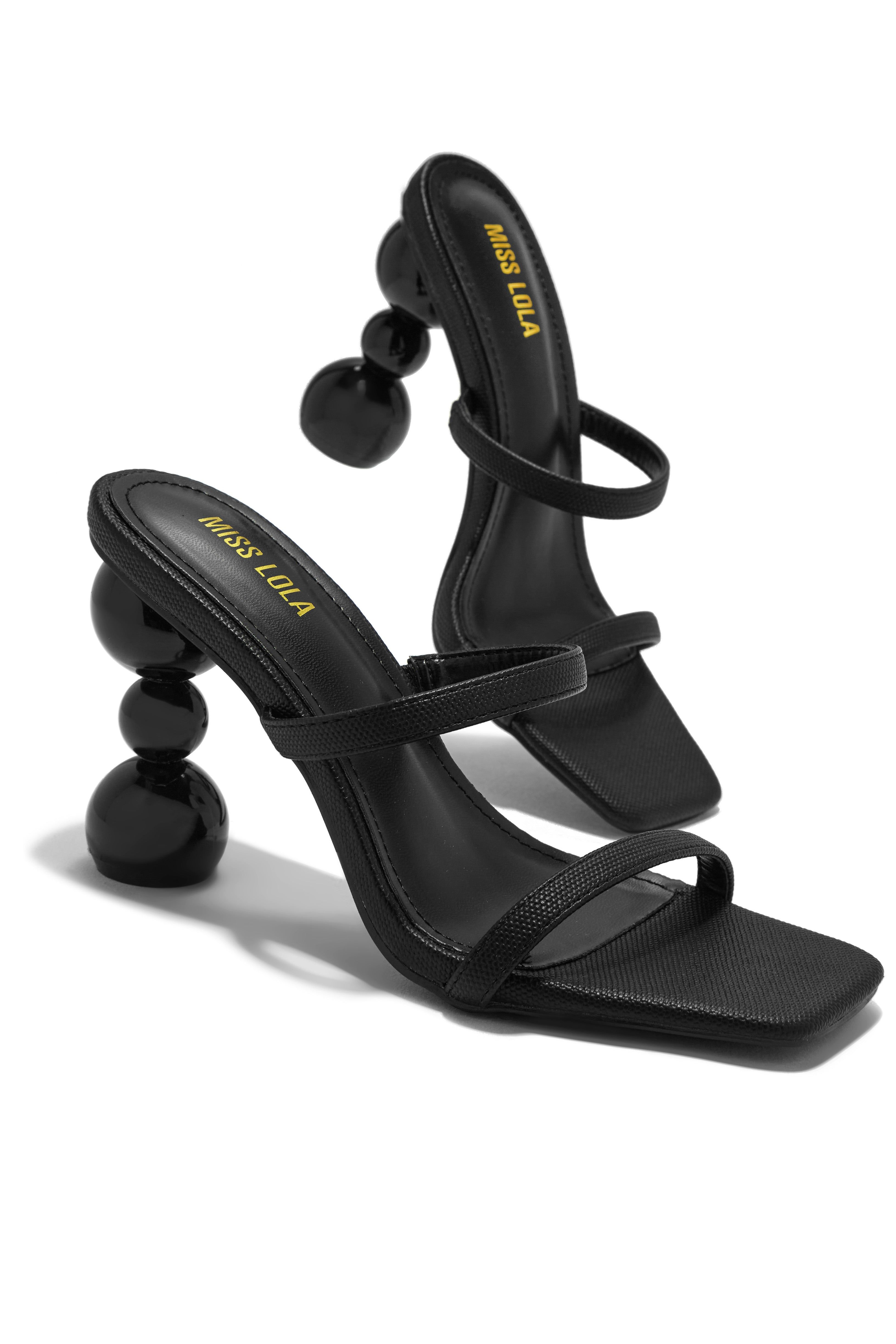 Out Tonight High Heel Mules - Black sold by Miss Lola product image thumbnail 5