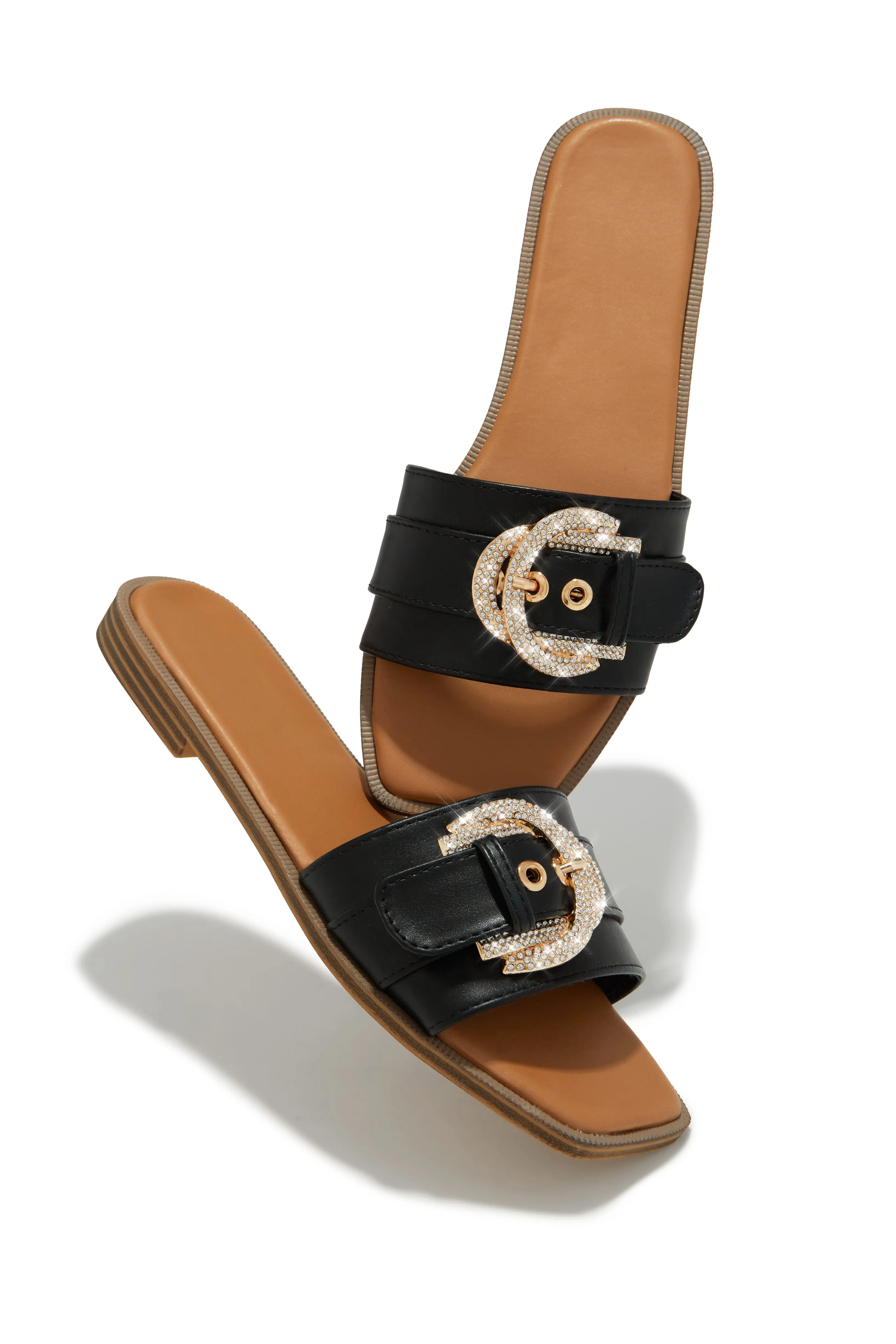 Asarya Slip On Sandals - Black sold by Miss Lola product image thumbnail 3