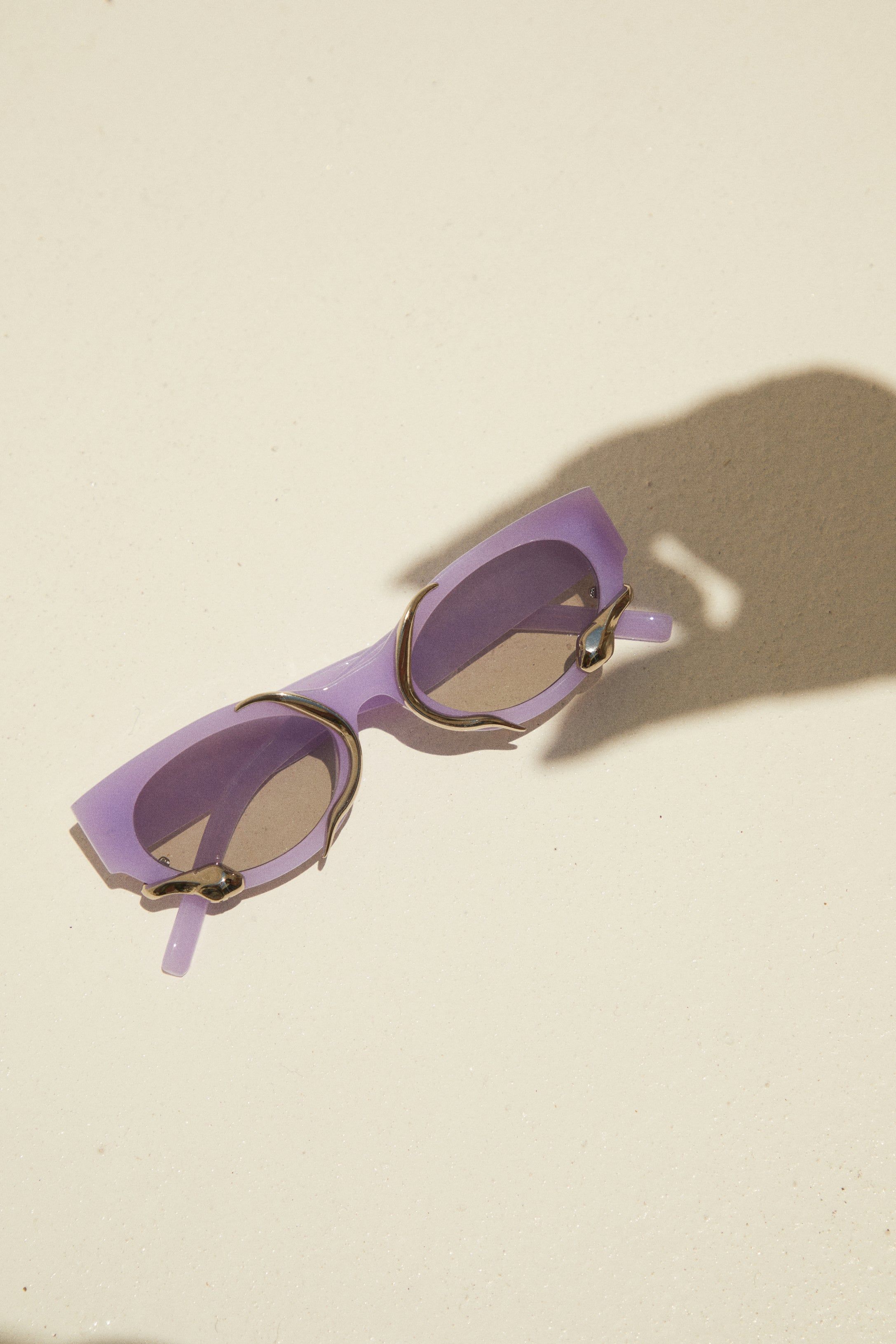 Summer Muse Silver Trim Sunglasses - Purple sold by Miss Lola product image thumbnail 2