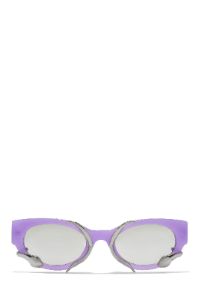 Summer Muse Silver Trim Sunglasses  - Purple sold by Miss Lola