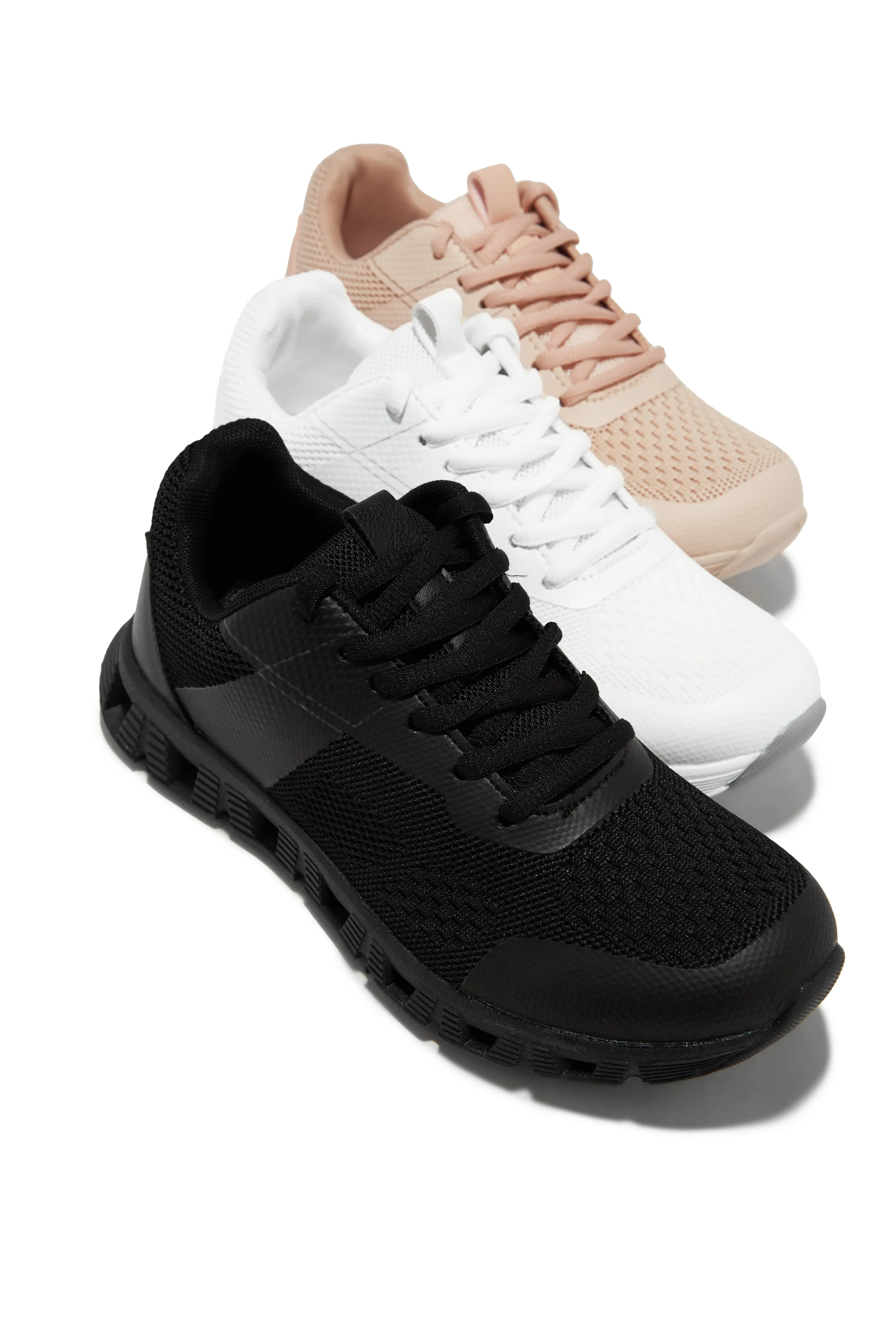 Jet Setter Lace Up Sneakers - White sold by Miss Lola product image thumbnail 5