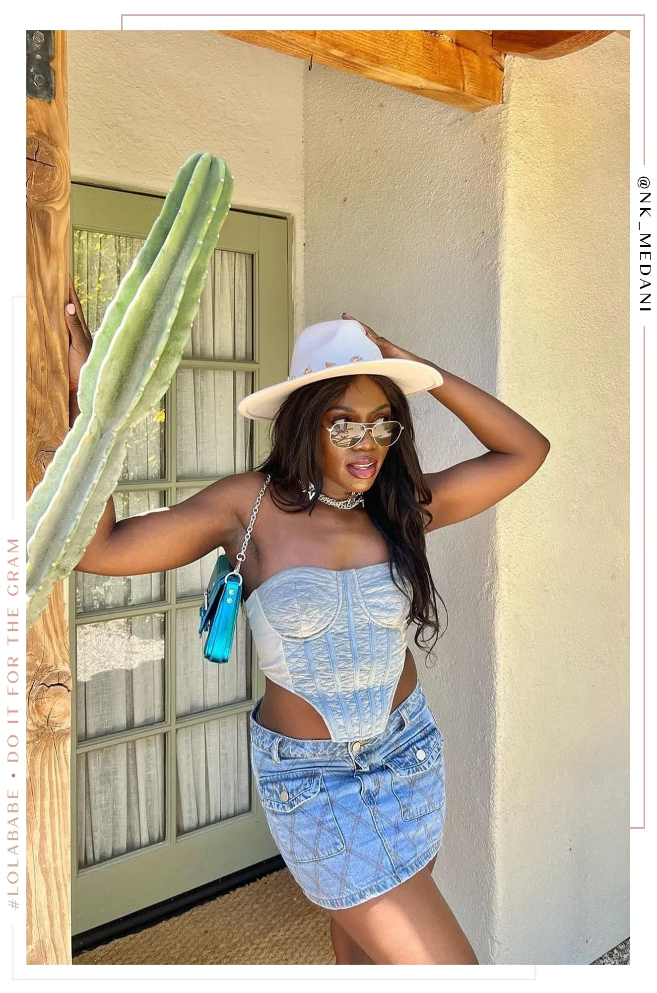 Under the Moon Pendant Flat Brim Hat - Ivory sold by Miss Lola product image thumbnail 5