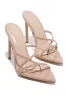Fine Art High Heel Mules - Nude sold by Miss Lola