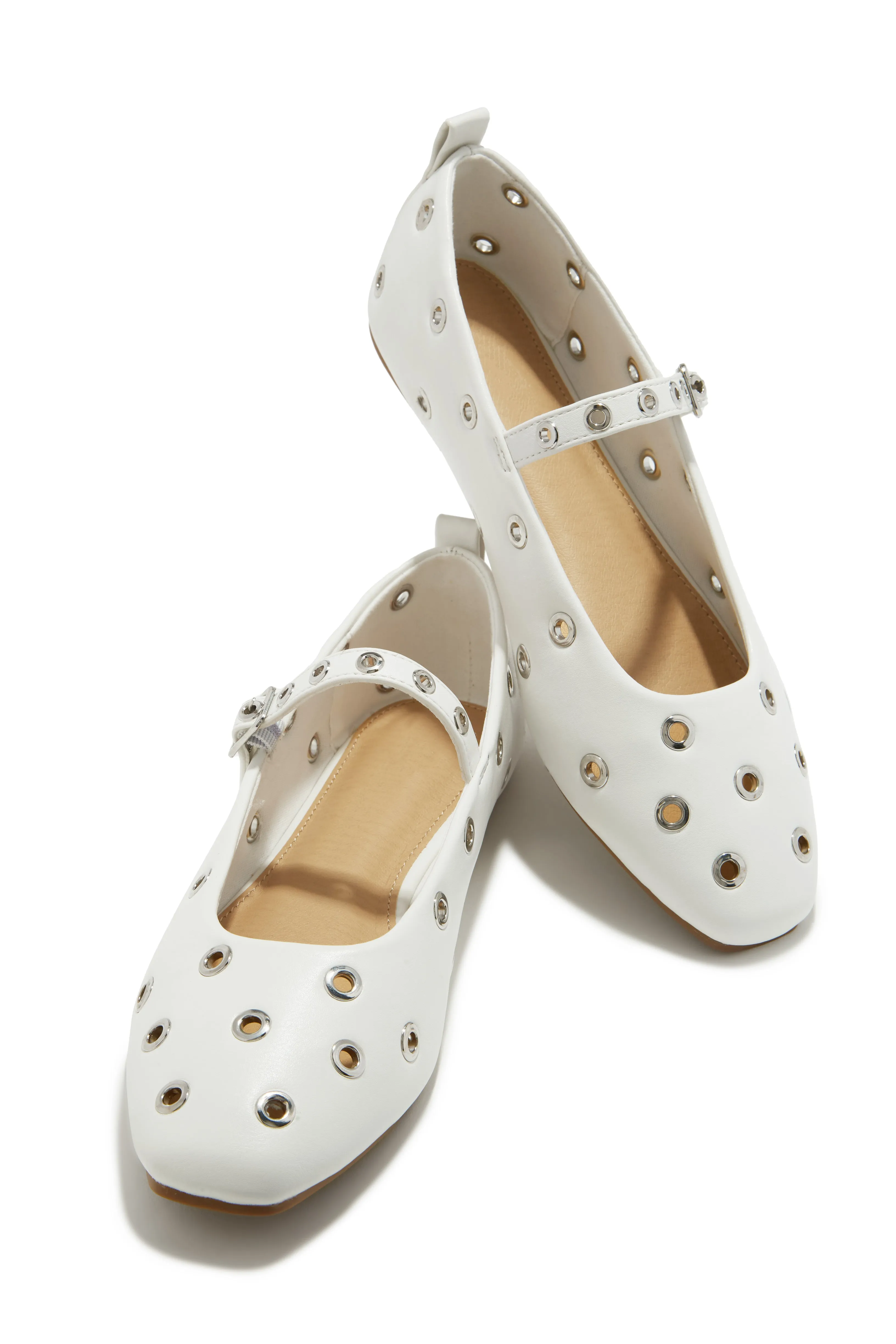 Amirah Flats - White sold by Miss Lola product image thumbnail 5