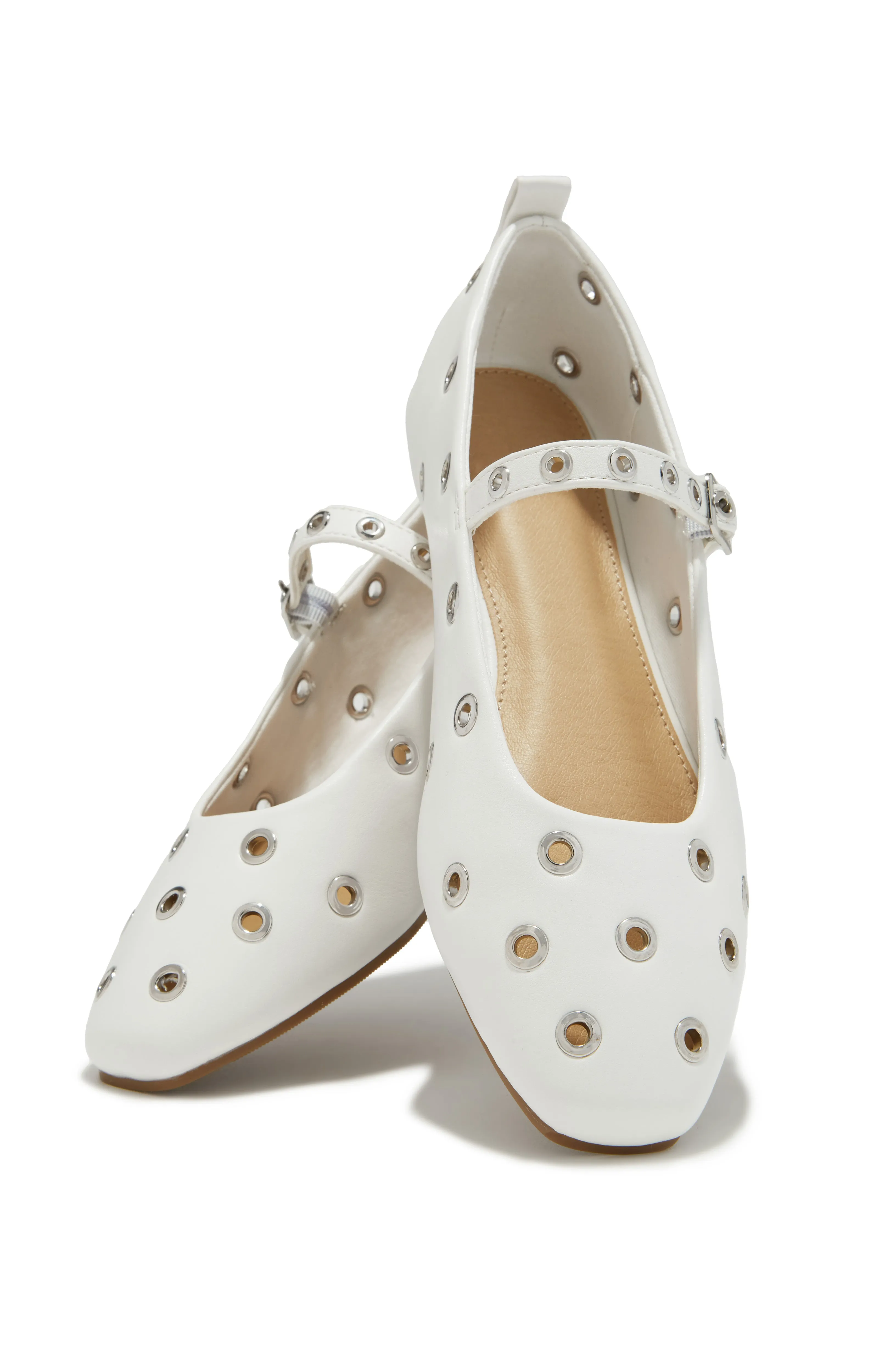 Amirah Flats - White sold by Miss Lola product image thumbnail 2