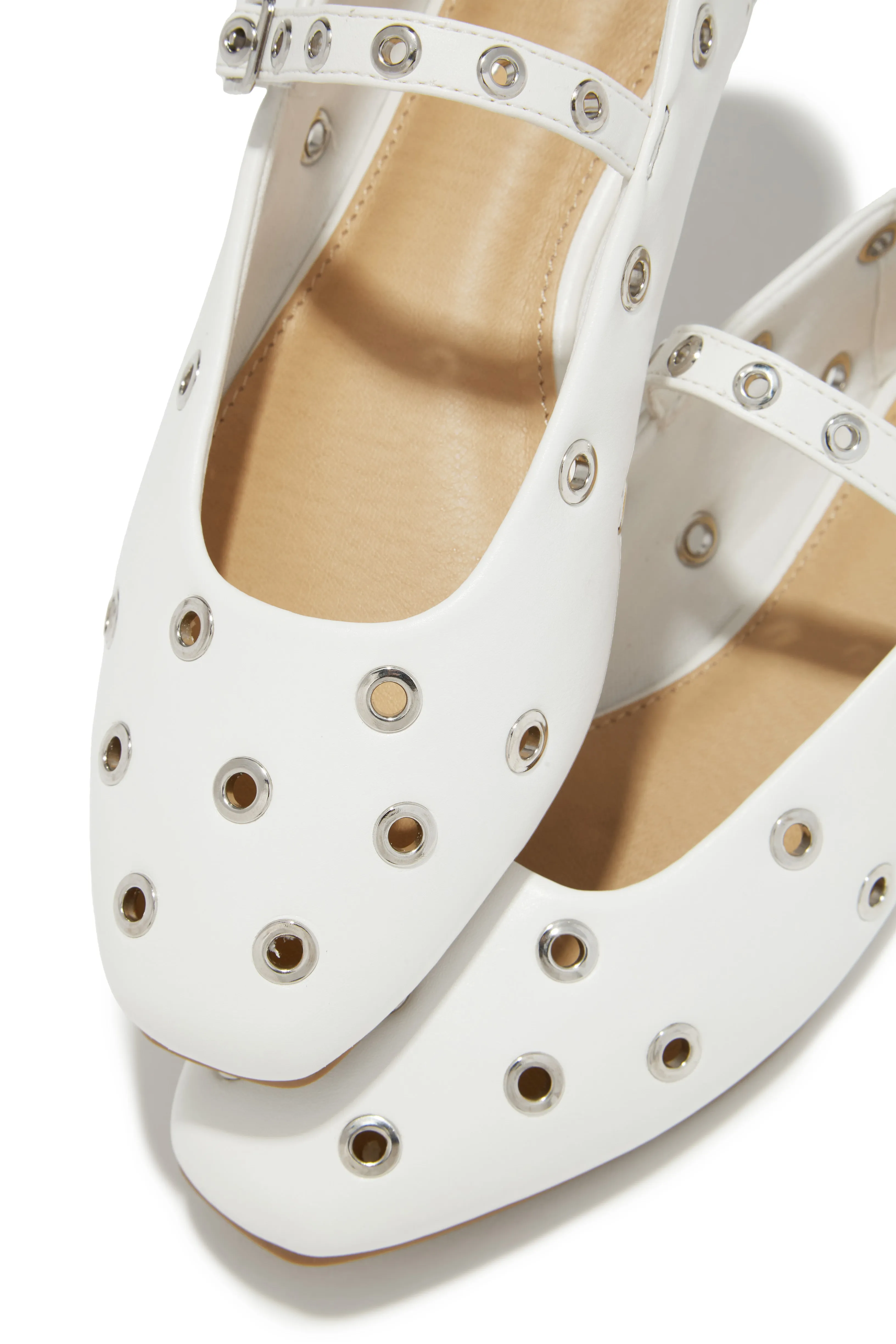 Amirah Flats - White sold by Miss Lola product image thumbnail 4