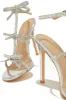 Party Season Embellished High Heels - Silver sold by Miss Lola