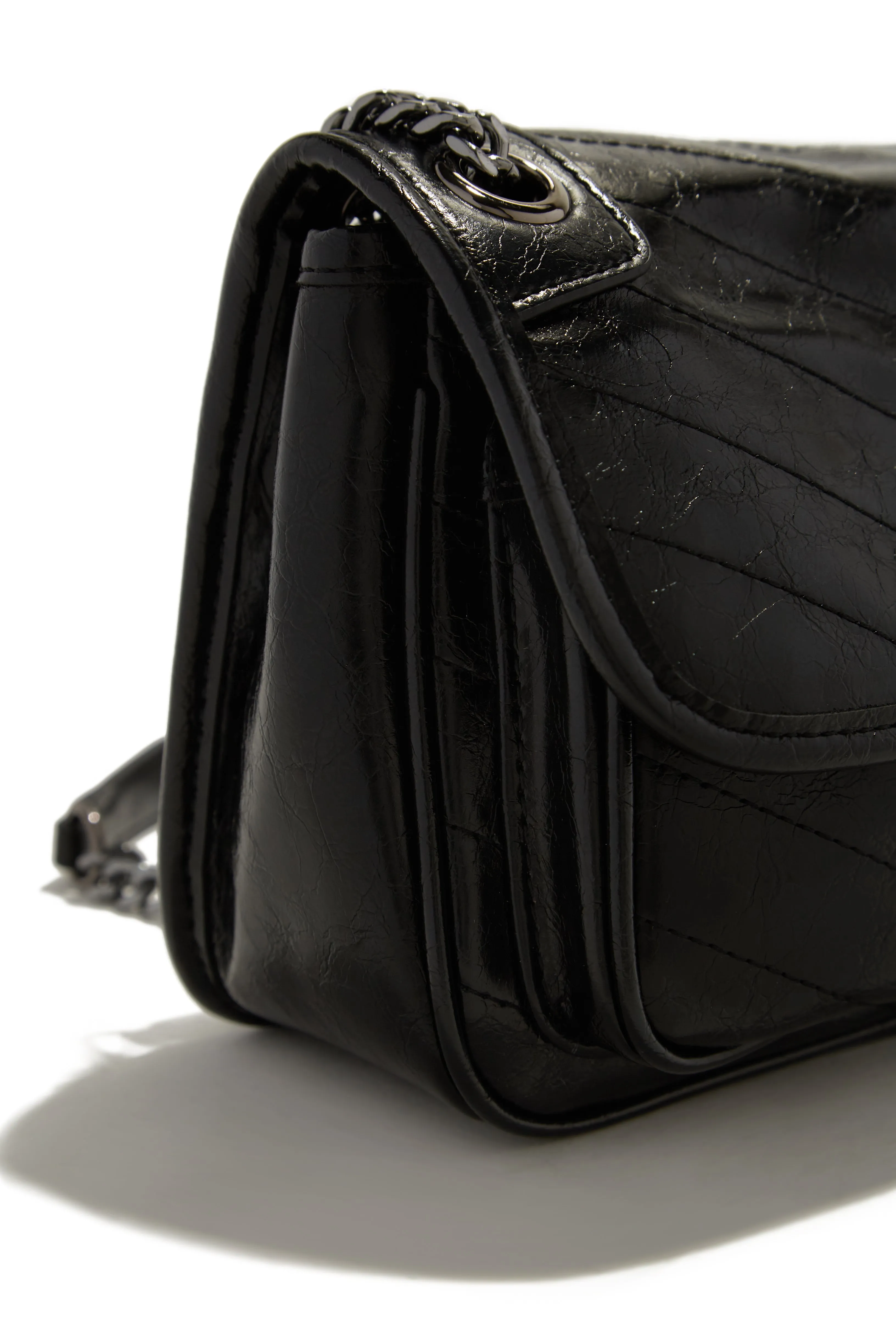 Alicia Quilted Crossbody Bag - Black sold by Miss Lola product image thumbnail 4