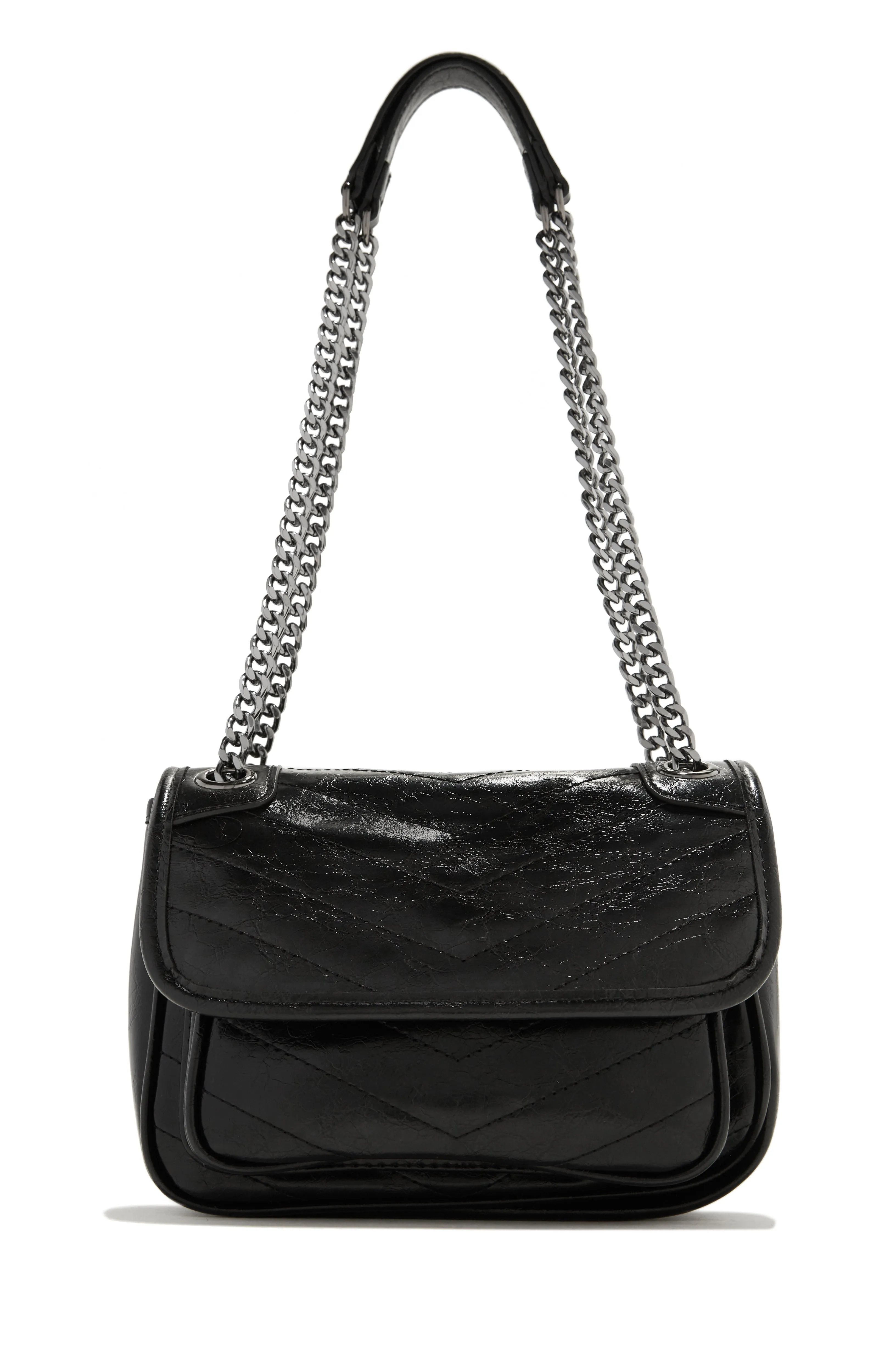 Alicia Quilted Crossbody Bag - Black sold by Miss Lola product image thumbnail 3