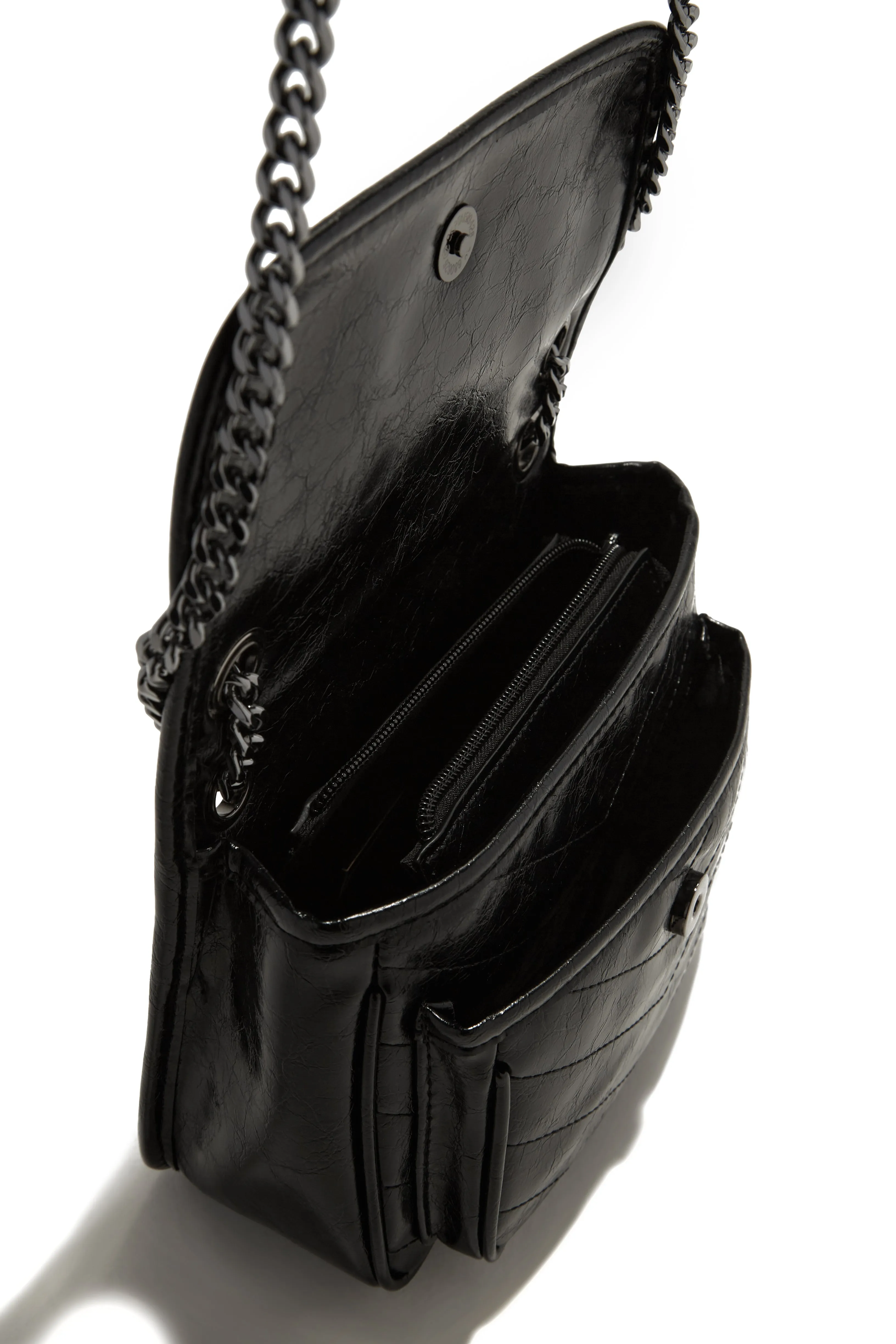 Alicia Quilted Crossbody Bag - Black sold by Miss Lola product image thumbnail 2