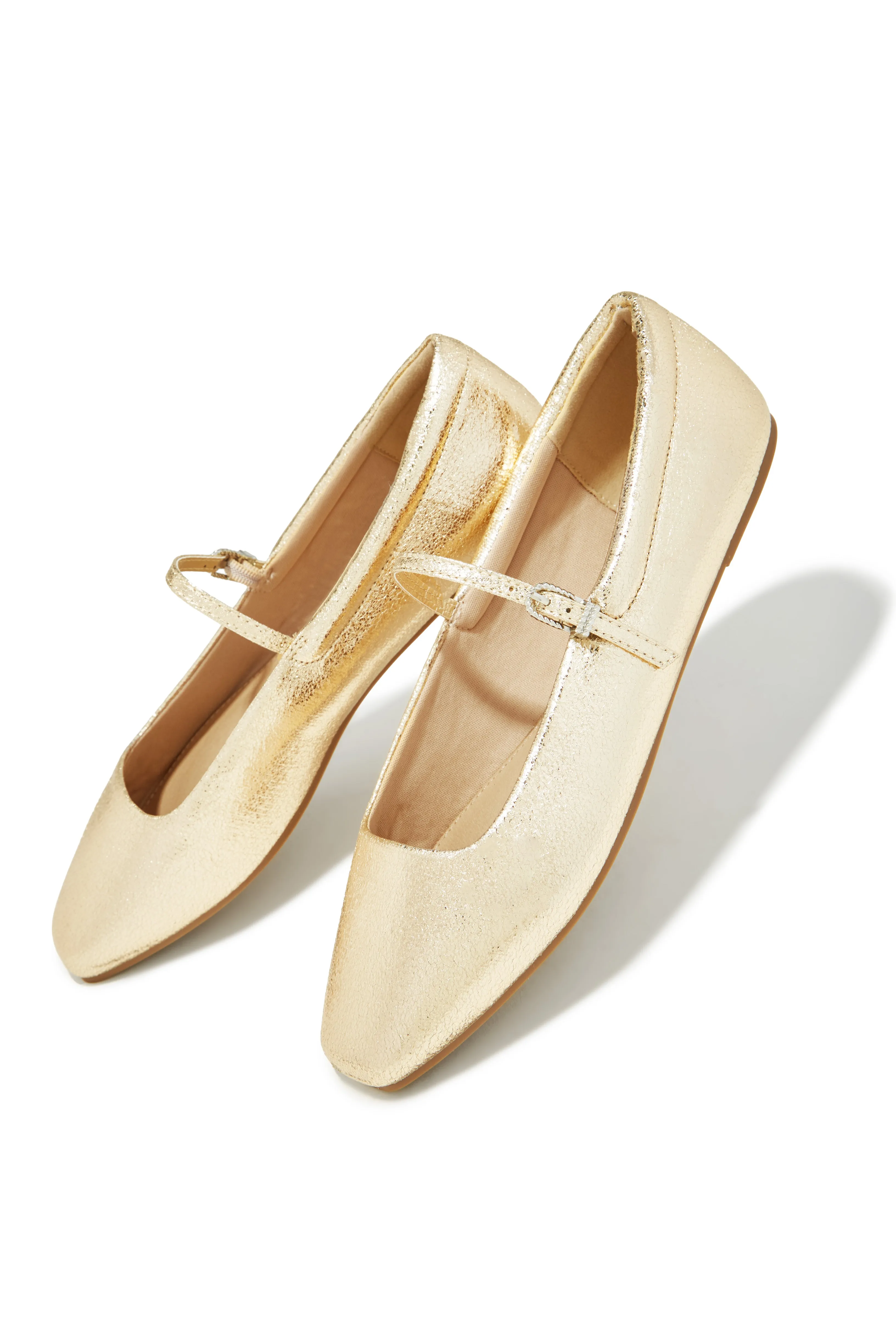 Zoe Flats - Gold sold by Miss Lola product image thumbnail 3