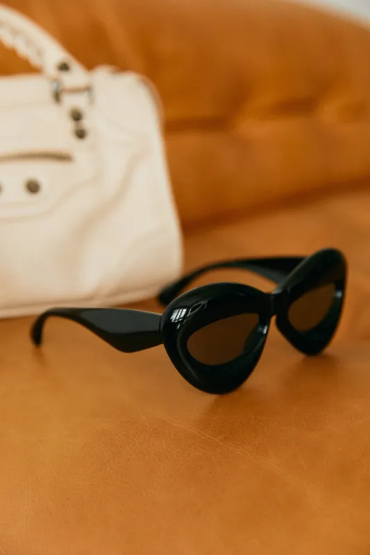 Summer Fun Oversized Sunglasses - Black sold by Miss Lola
