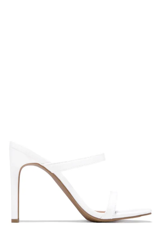 Chic Attraction - White PU sold by Miss Lola