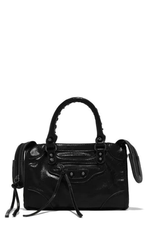 Natalie Crossbody Shoulder Bag - Black sold by Miss Lola
