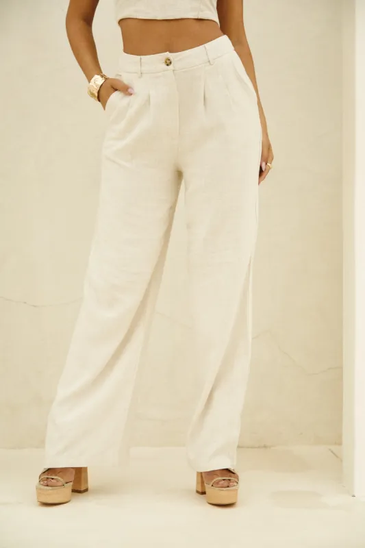 Vivienne Pant - Natural sold by Miss Lola