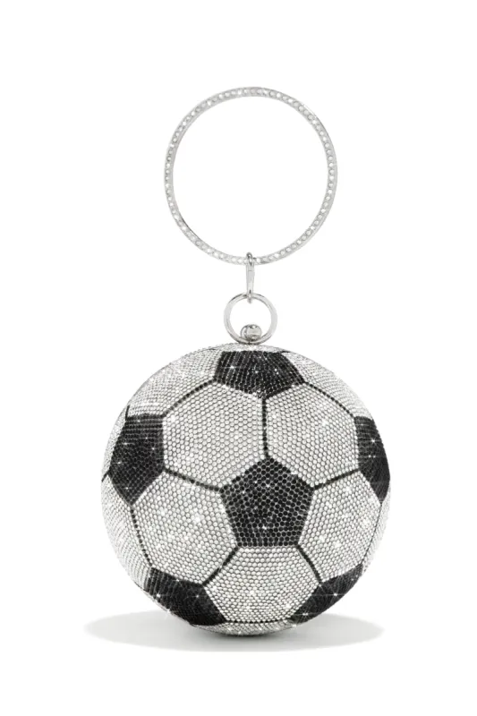 World Cup Embellished Soccer Ball Top Handle Bag - Soccer sold by Miss Lola