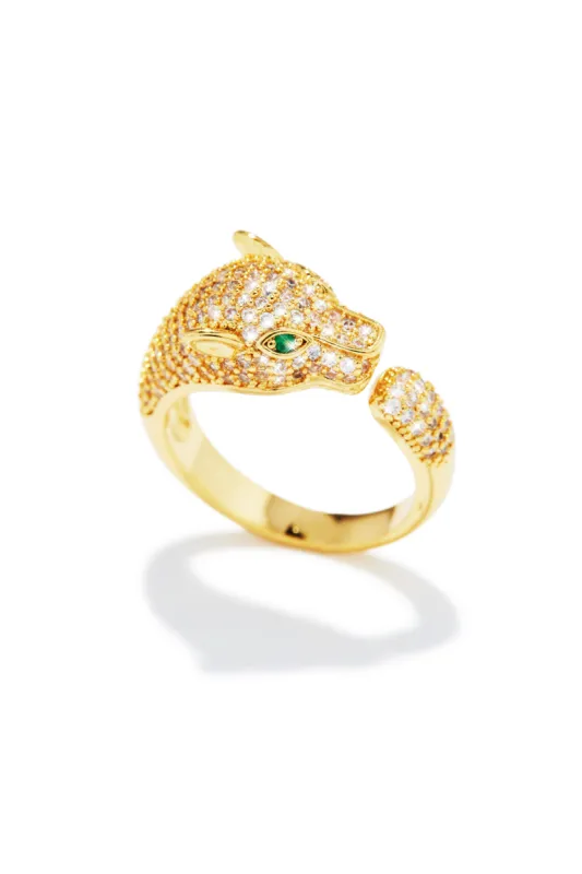 Keyla Micro Pave Cubic Zirconia Ring - Gold made by Miss Lola