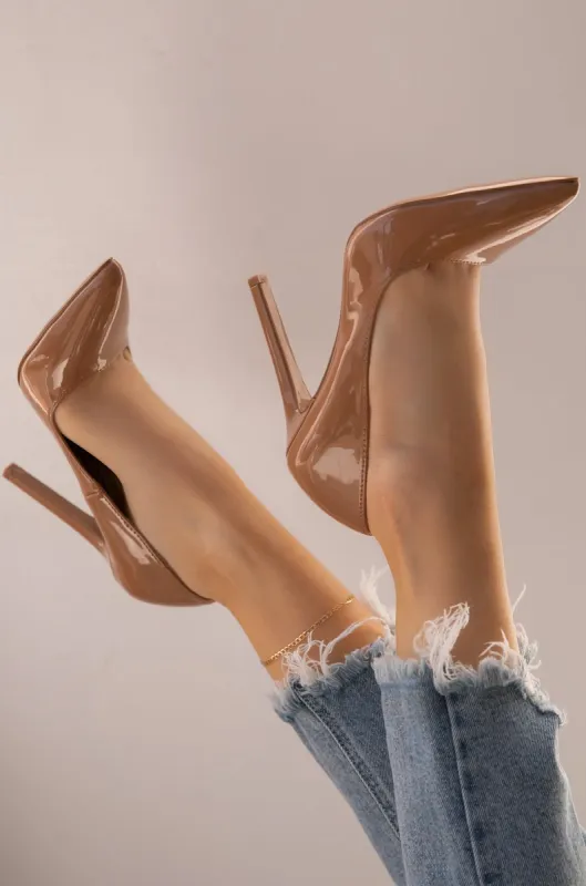 Internet Celebrity High Heel Pumps - Tan sold by Miss Lola