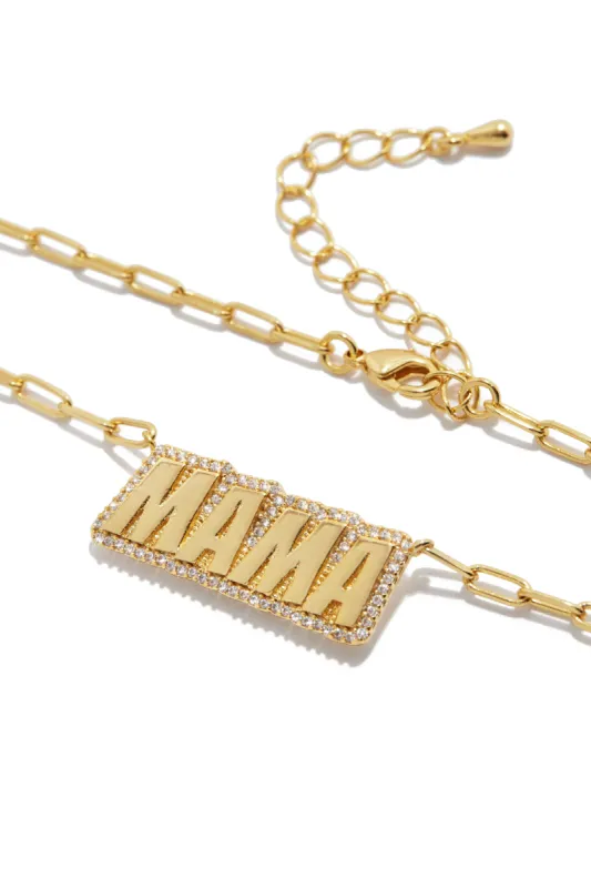 MAMA Necklace - Gold sold by Miss Lola