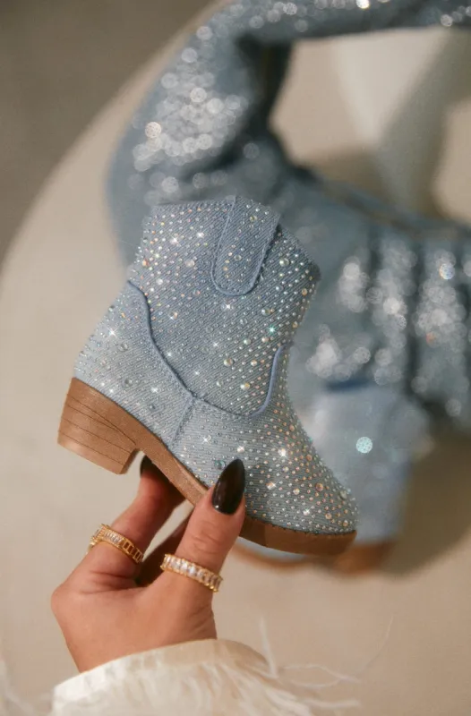 Kaleen Kids Embellished Cowgirl Boots - Denim sold by Miss Lola
