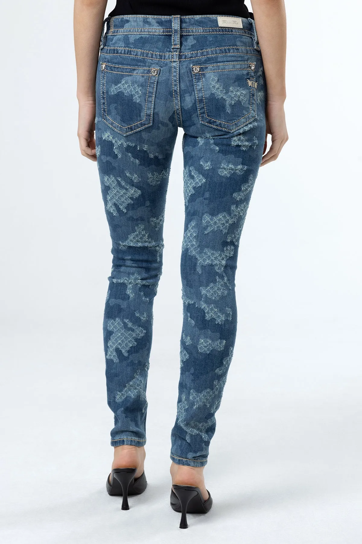 Denim Camo Skinny Jeans sold by Miss Me product image thumbnail 2