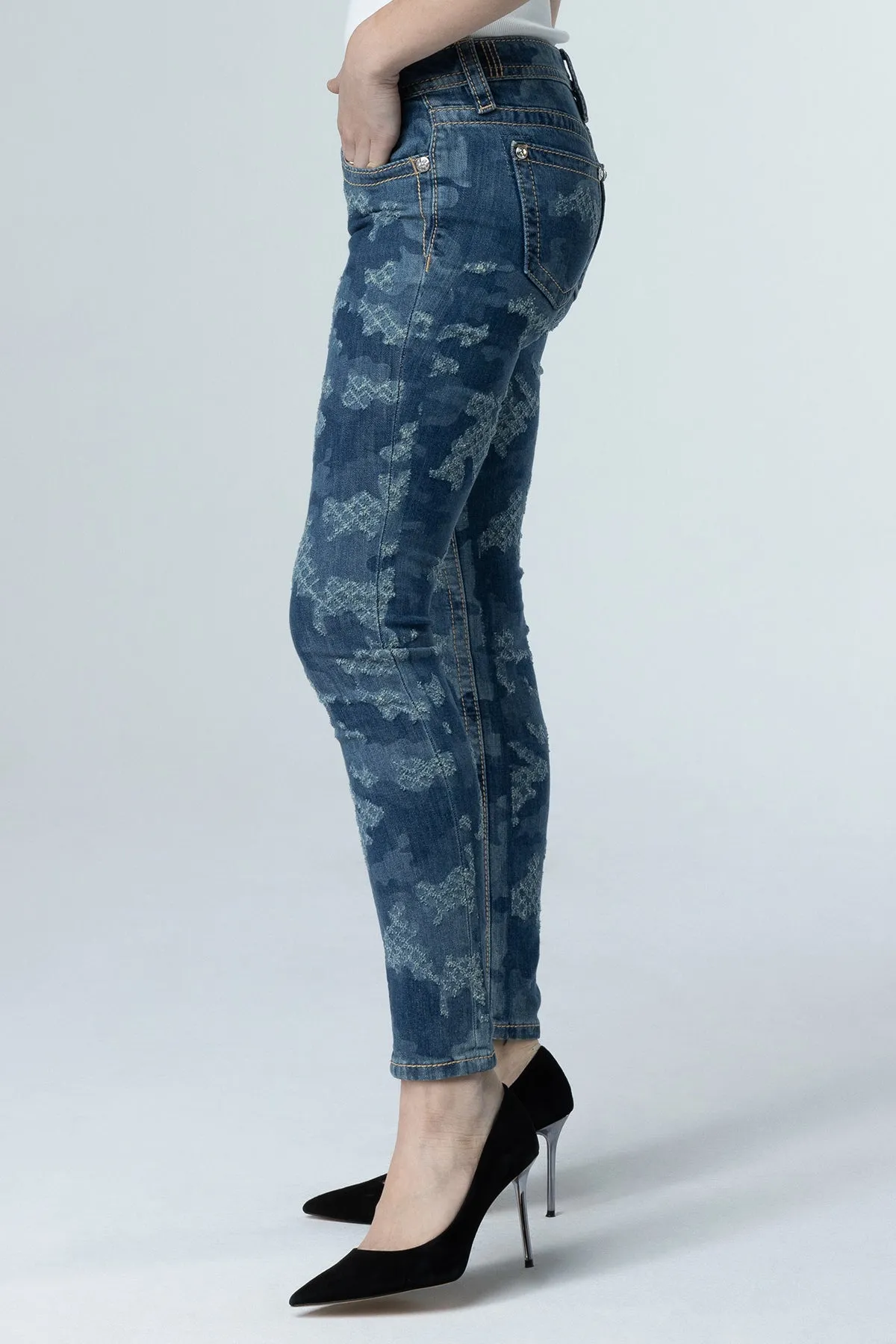 Denim Camo Skinny Jeans sold by Miss Me product image thumbnail 3
