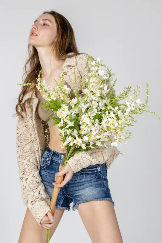 Macrame Crochet Jacket sold by Miss Me