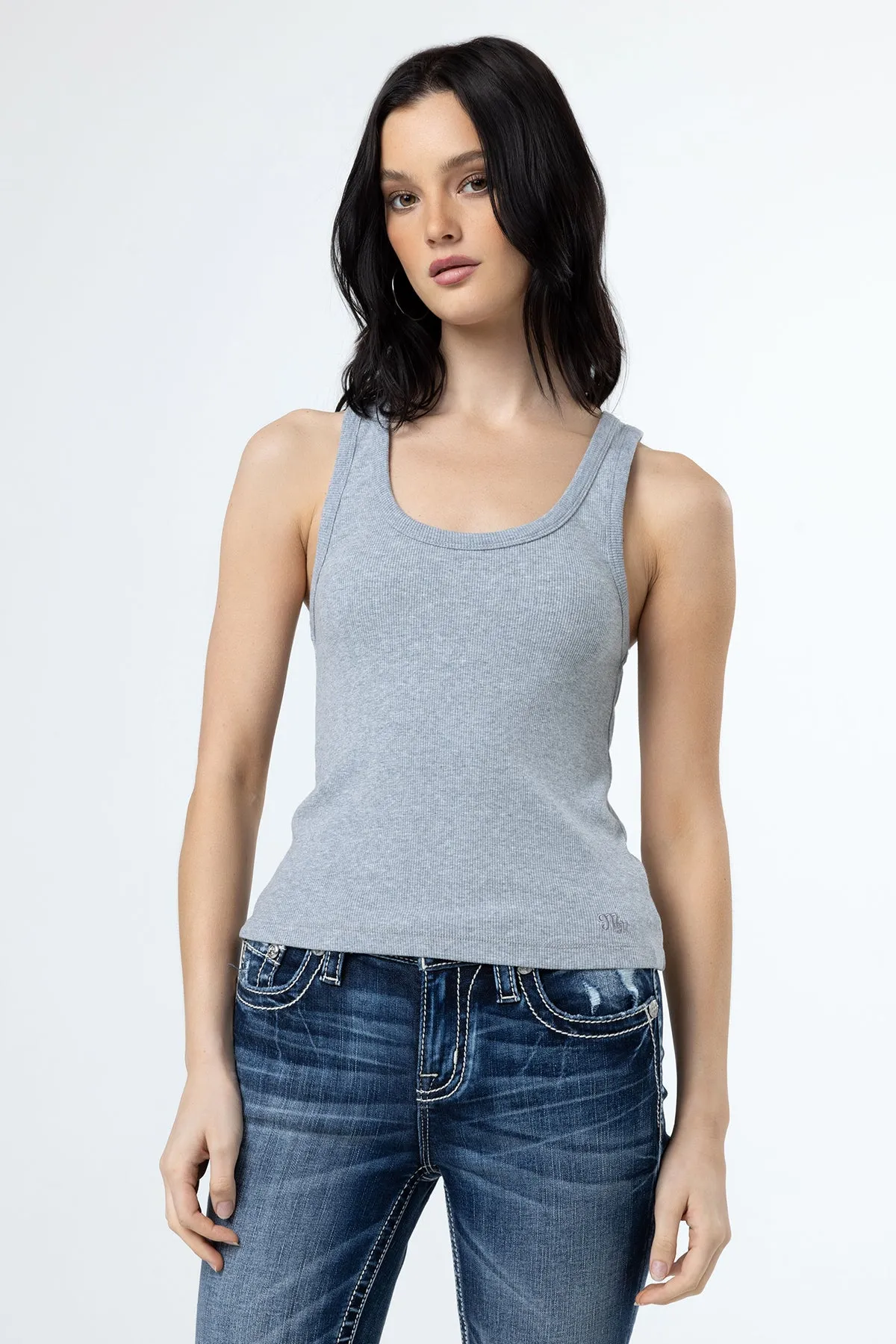 Everyday Seam Scoop Tank sold by Miss Me product image thumbnail 4