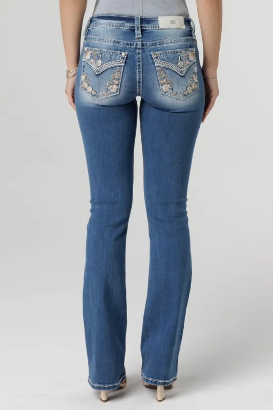 Featherington Floral Bootcut Jeans sold by Miss Me
