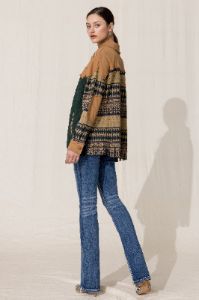 Mix Media Button Down Jacket sold by Miss Me