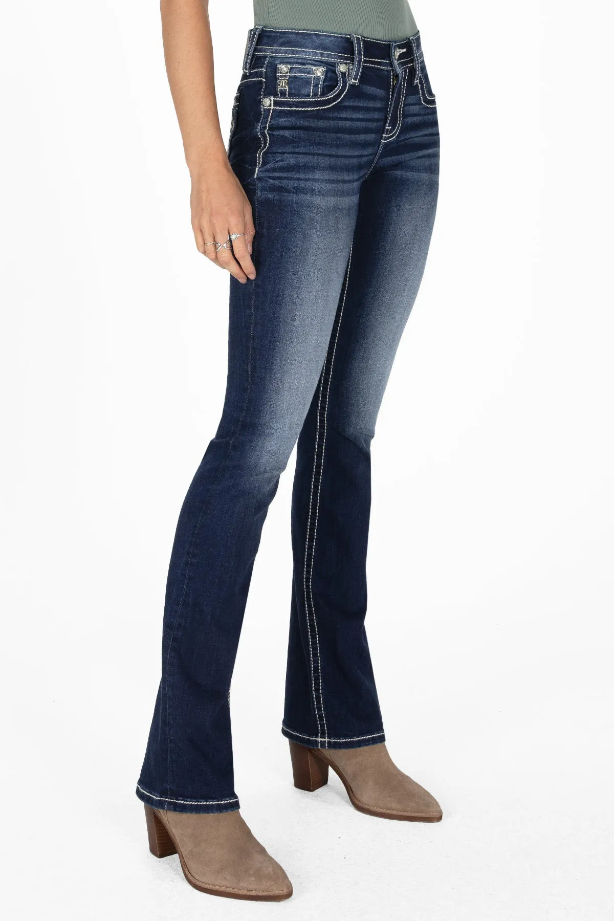 Rope & Boots Bootcut Jeans sold by Miss Me product image thumbnail 3