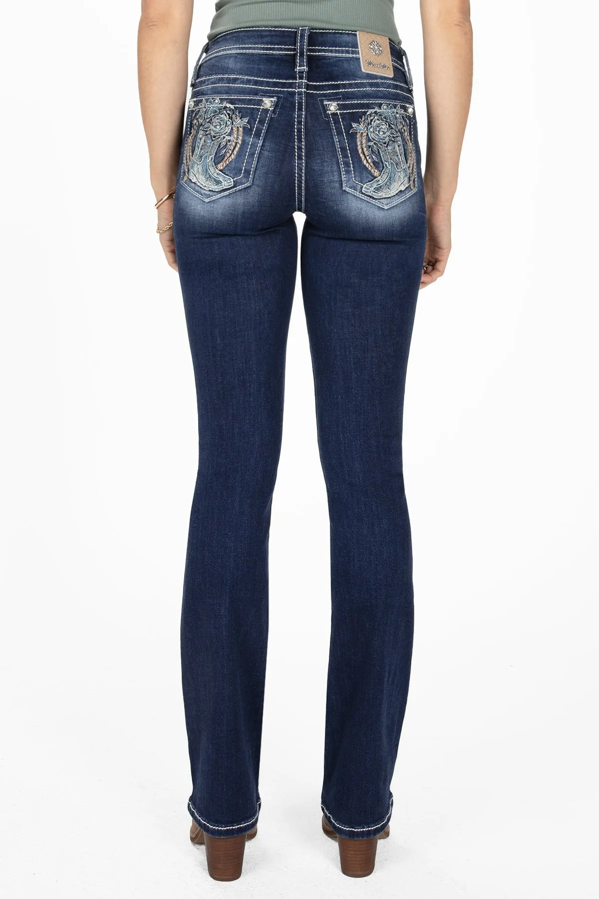 Rope & Boots Bootcut Jeans sold by Miss Me