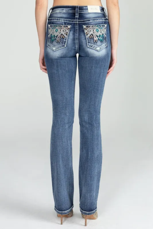 Zig Zag Bootcut Denim sold by Miss Me