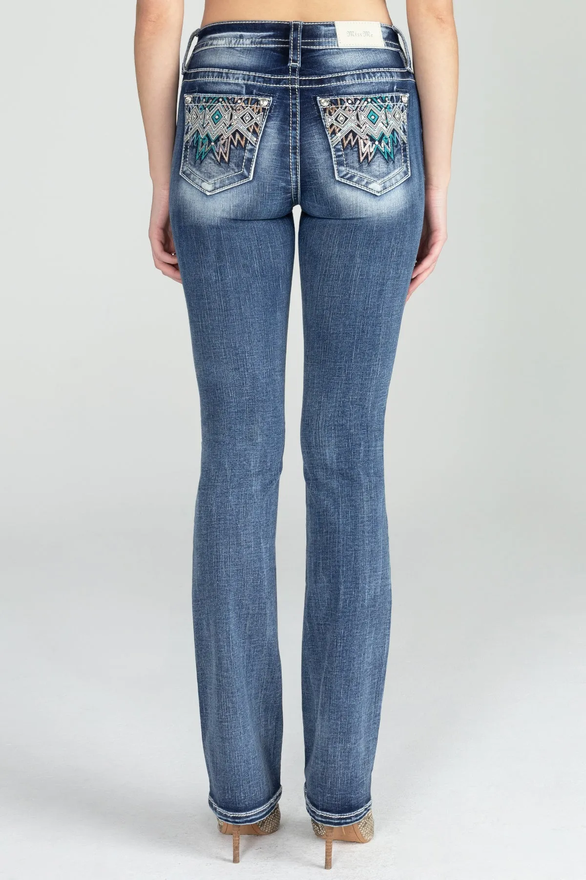 Zig Zag Bootcut Denim sold by Miss Me