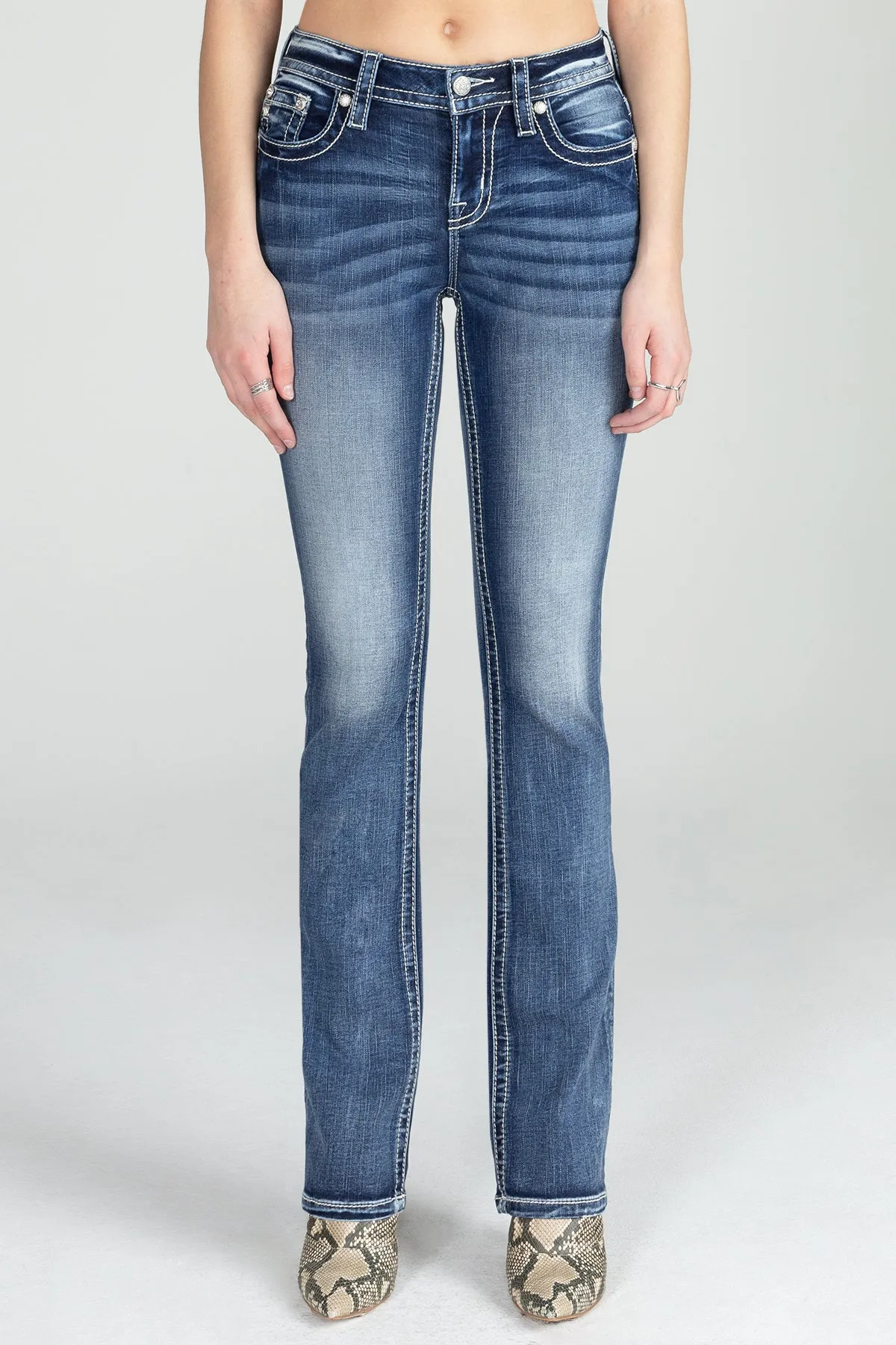 Zig Zag Bootcut Denim sold by Miss Me product image thumbnail 2