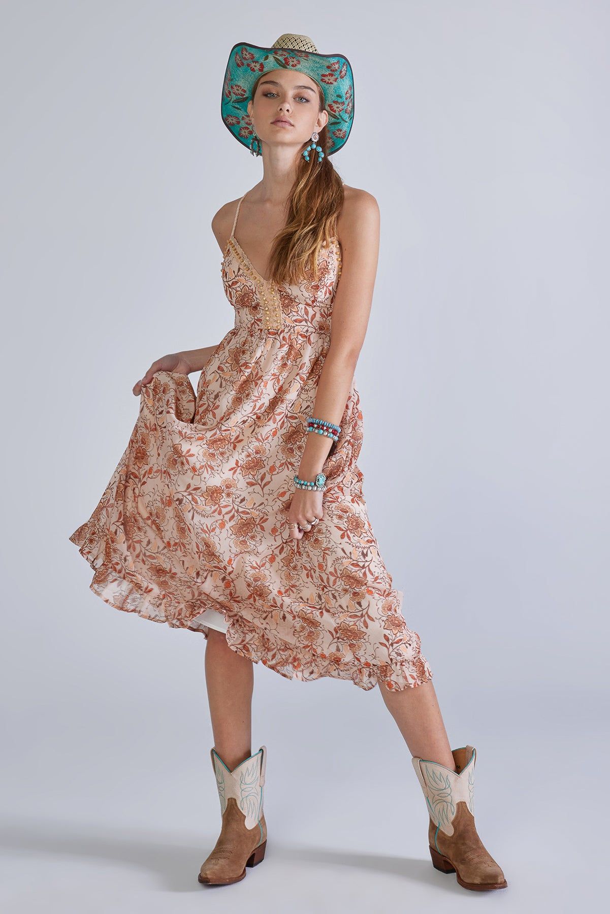 Floral Print Dress sold by Miss Me product image thumbnail 4