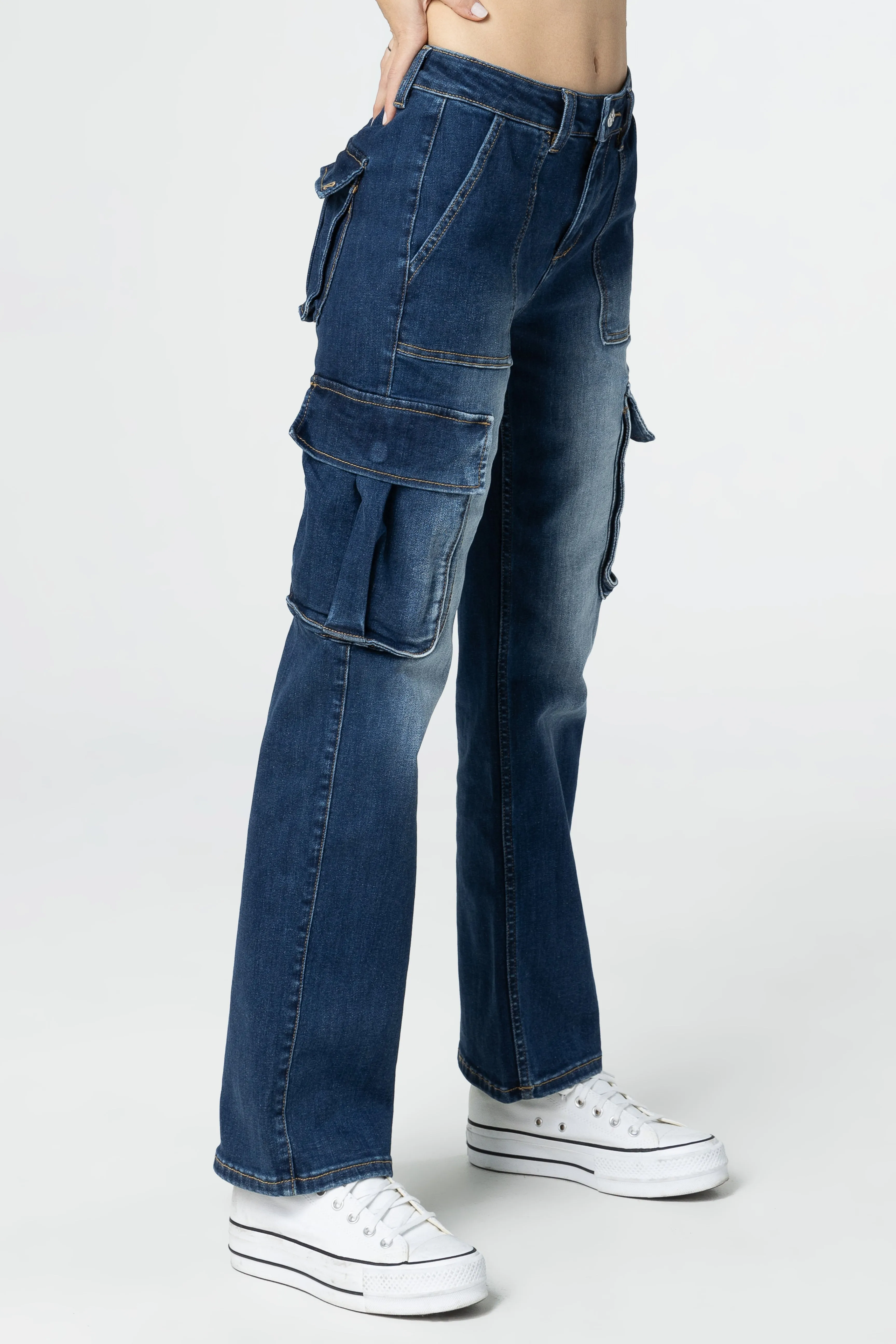 Denim Cargo Jeans sold by Miss Me product image thumbnail 5