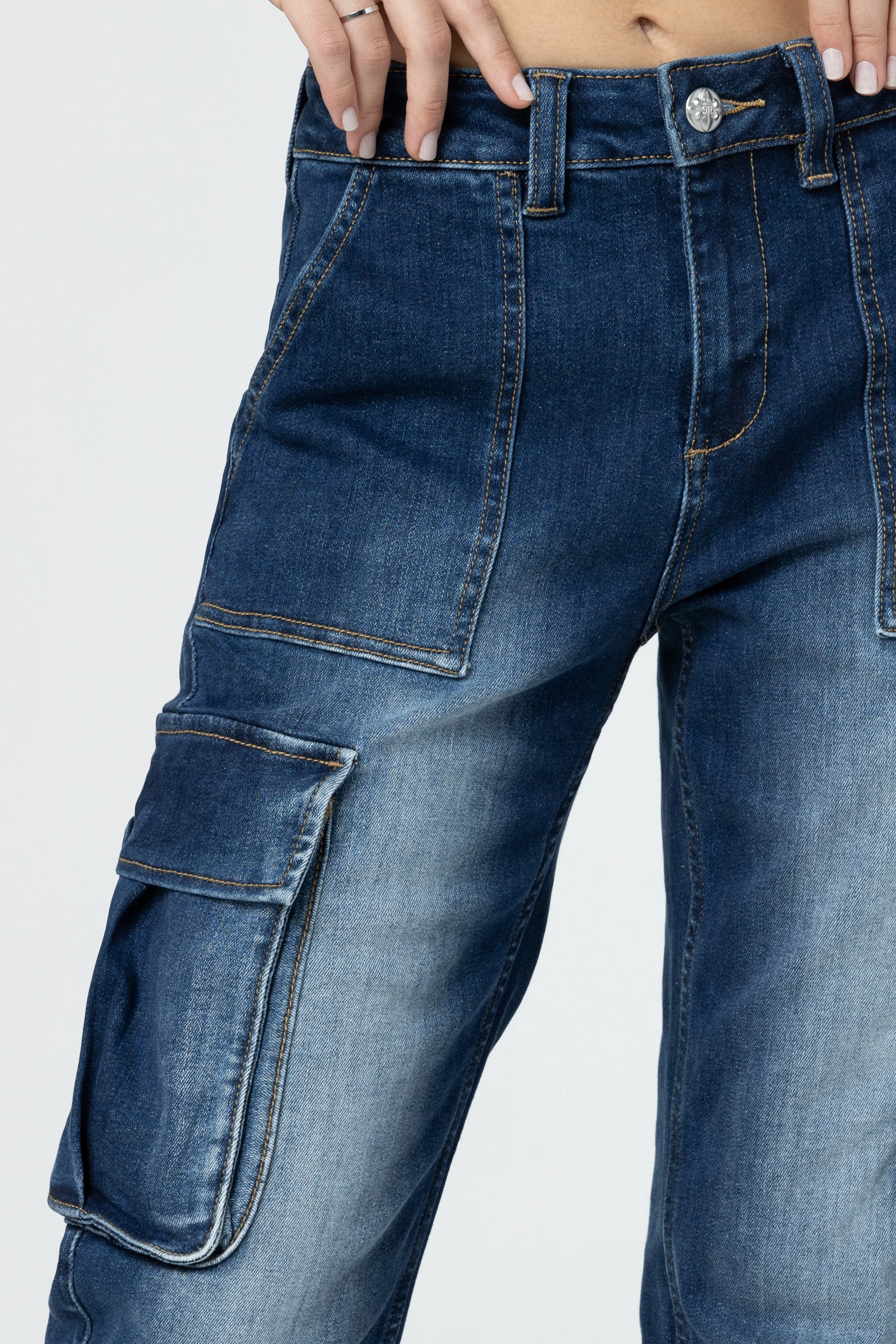 Denim Cargo Jeans sold by Miss Me product image thumbnail 4