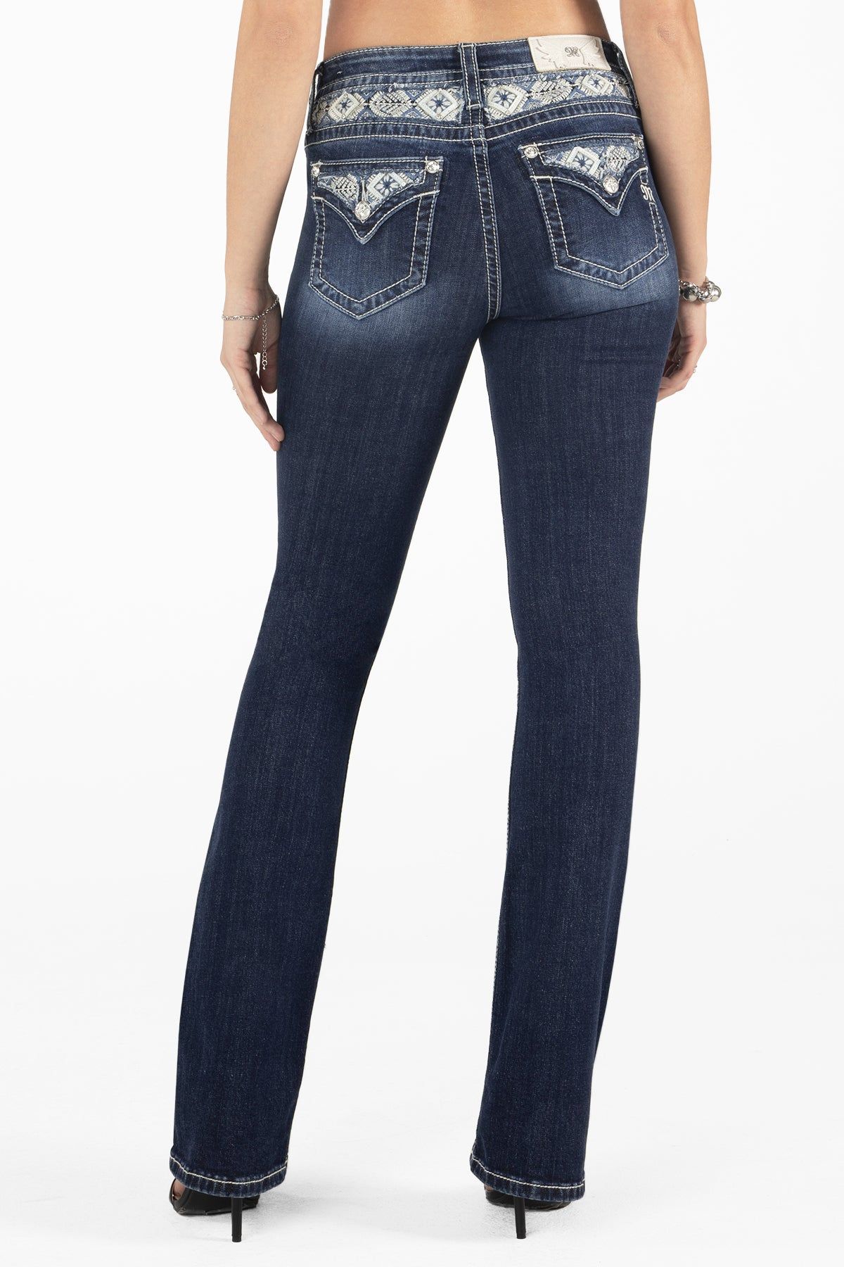 Aztec Yoke Bootcut Jeans sold by Miss Me
