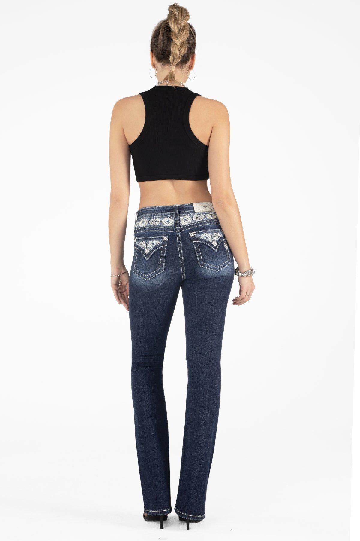 Aztec Yoke Bootcut Jeans sold by Miss Me product image thumbnail 4