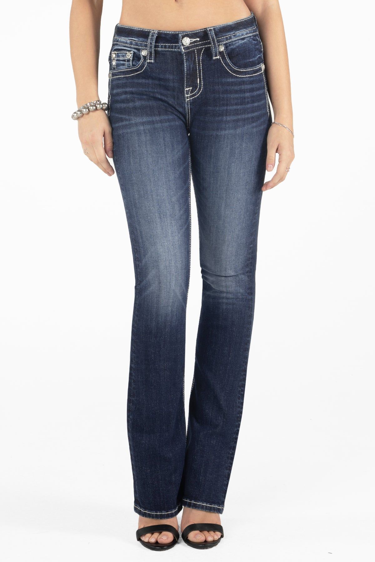 Aztec Yoke Bootcut Jeans sold by Miss Me product image thumbnail 5