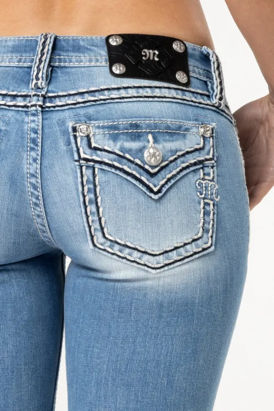 Cleo Stitched Light Skinny Jeans sold by Miss Me