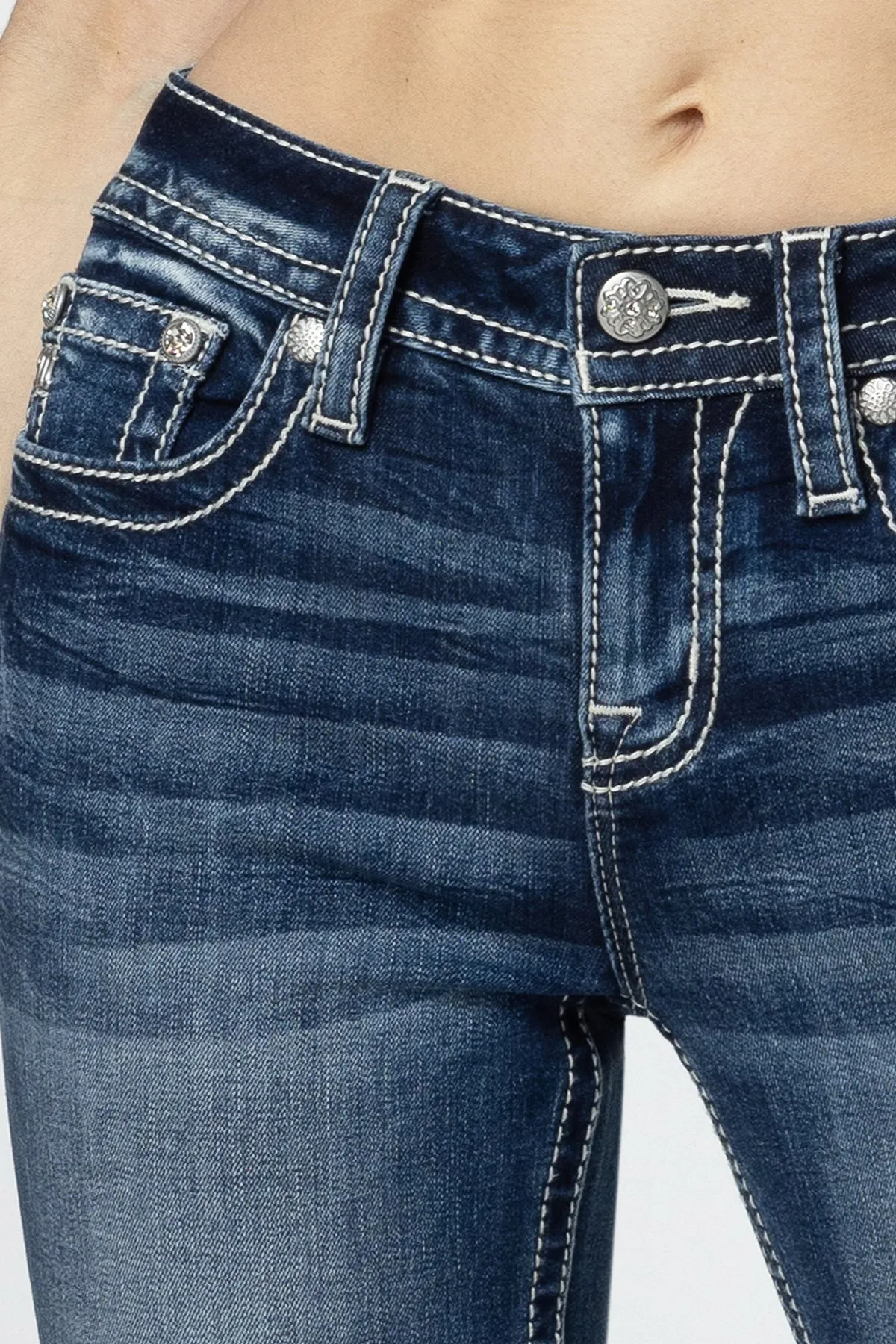 Floral Feathers Bootcut Jeans sold by Miss Me product image thumbnail 5