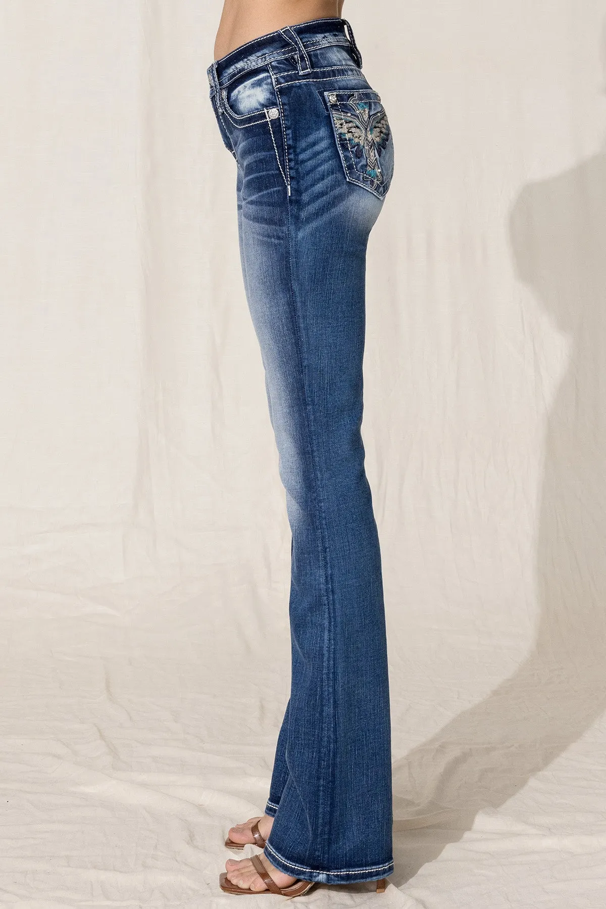 Icelandic Cross Bootcut Jeans sold by Miss Me product image thumbnail 3