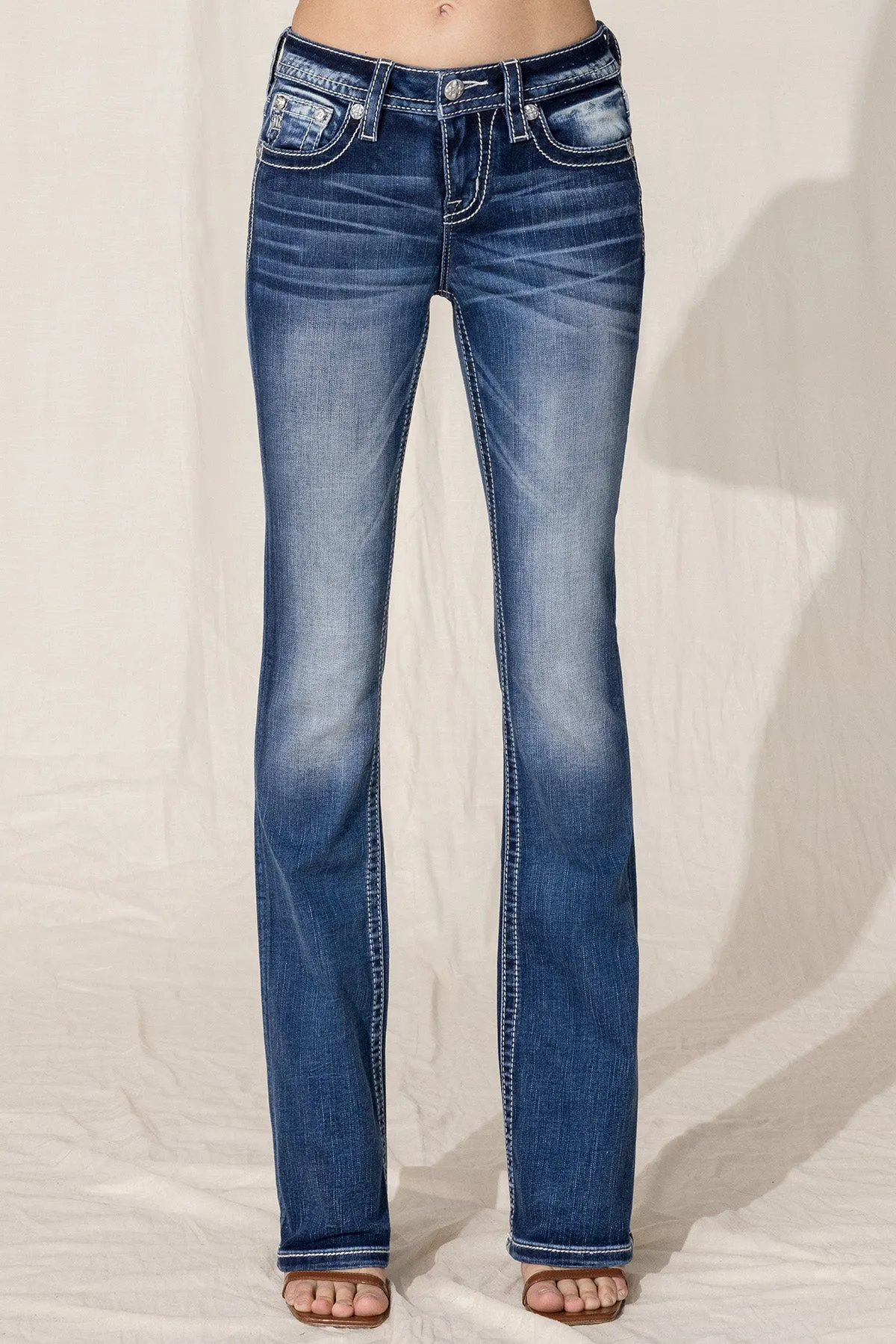 Icelandic Cross Bootcut Jeans sold by Miss Me product image thumbnail 2