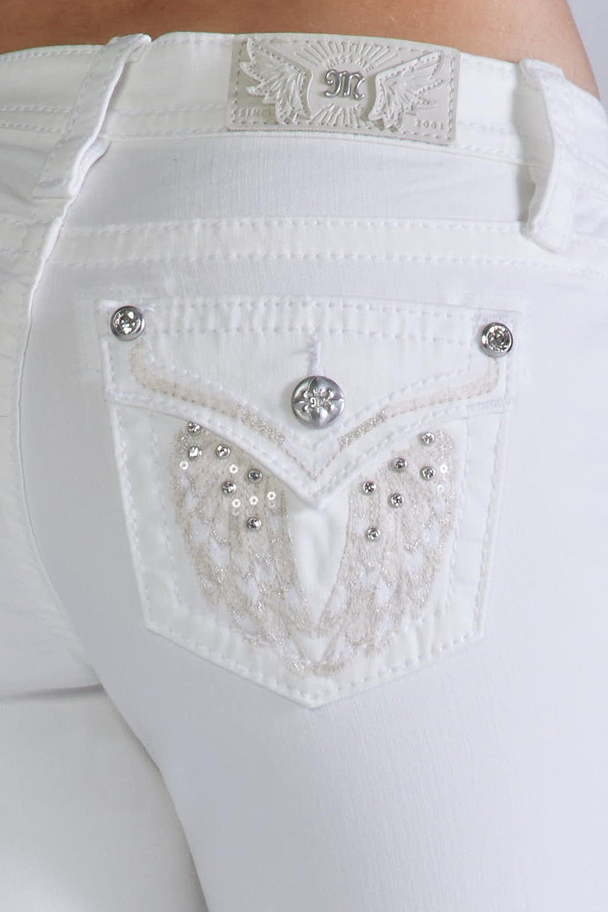 Crystal Wing Bootcut Jeans sold by Miss Me product image thumbnail 4