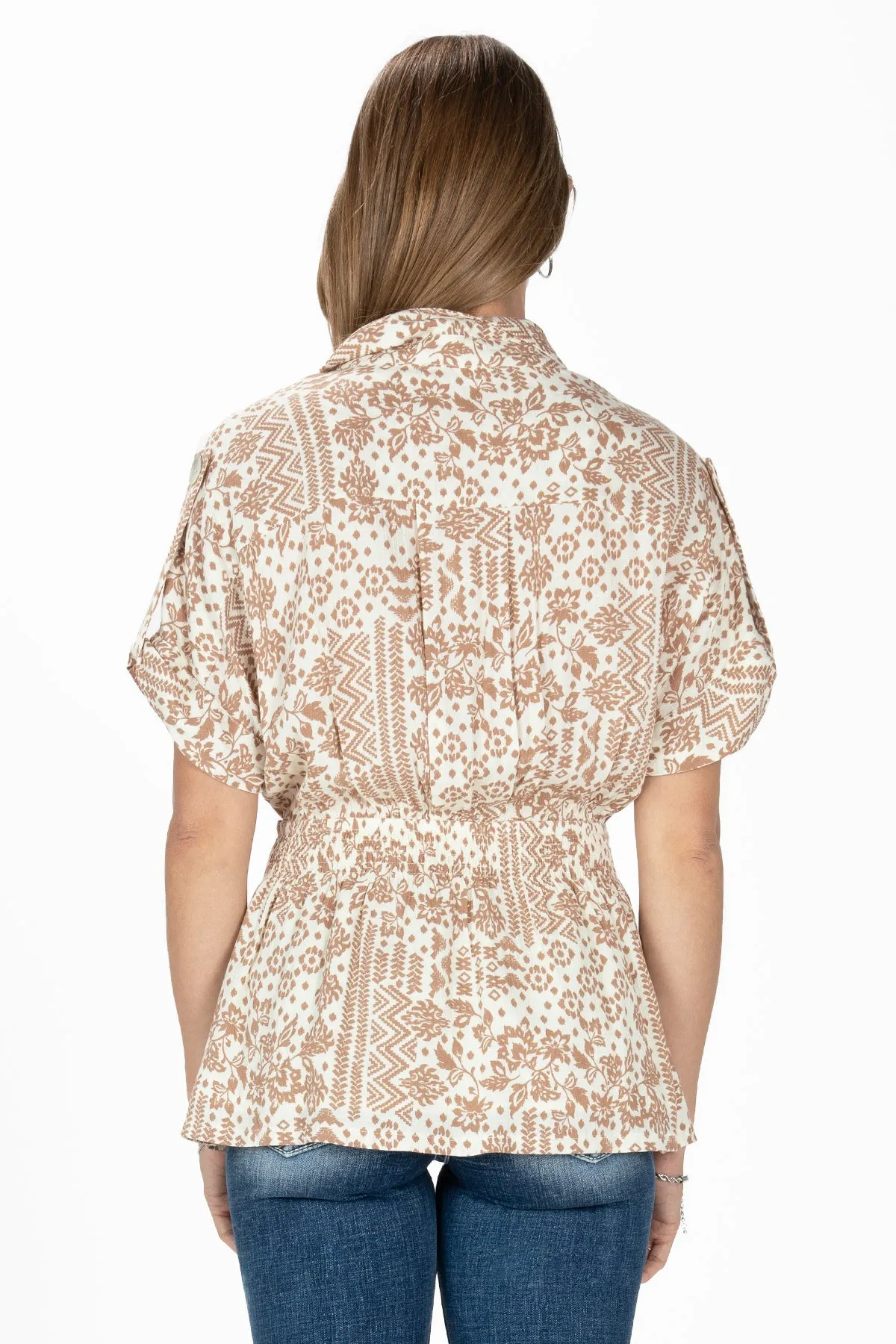 Aztec Print Twist Blouse sold by Miss Me product image thumbnail 5