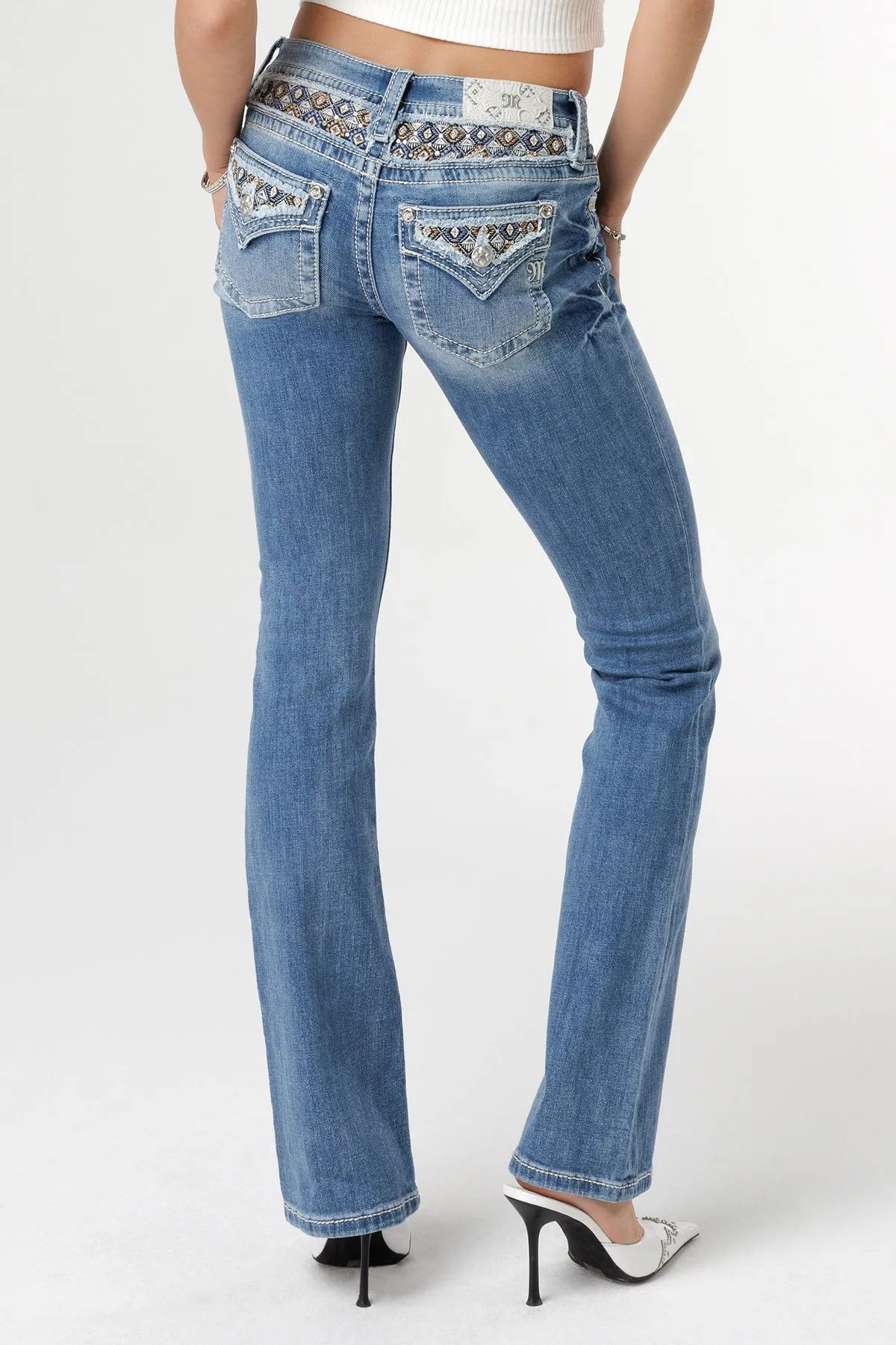 Stitched to Topaz Bootcut Jeans sold by Miss Me